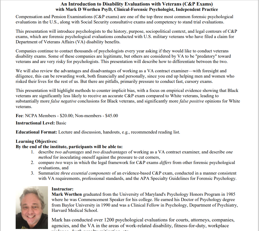 Lunchtime Learning NCPA Workshop