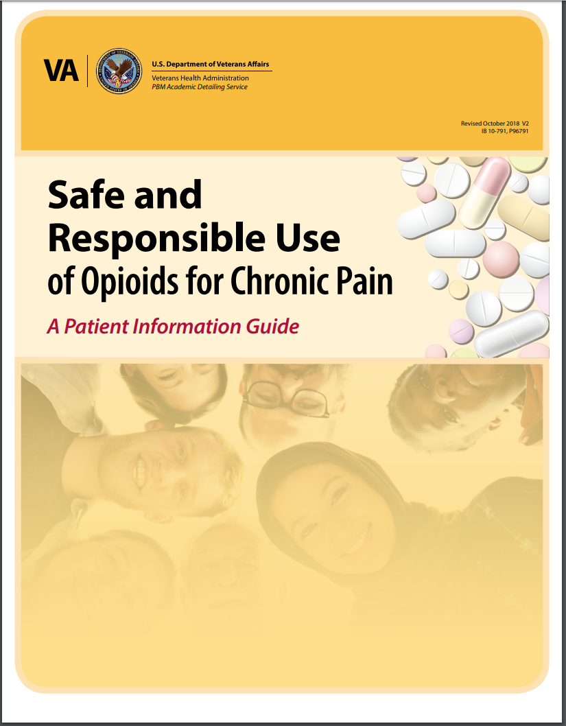 VA patient handout - "Safe and Responsible Use of Opioids for Chronic Pain"