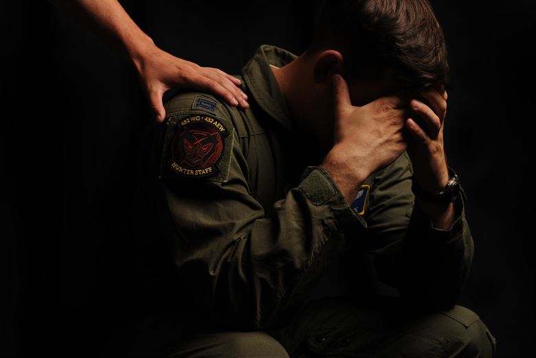 U.S. Airman in distress