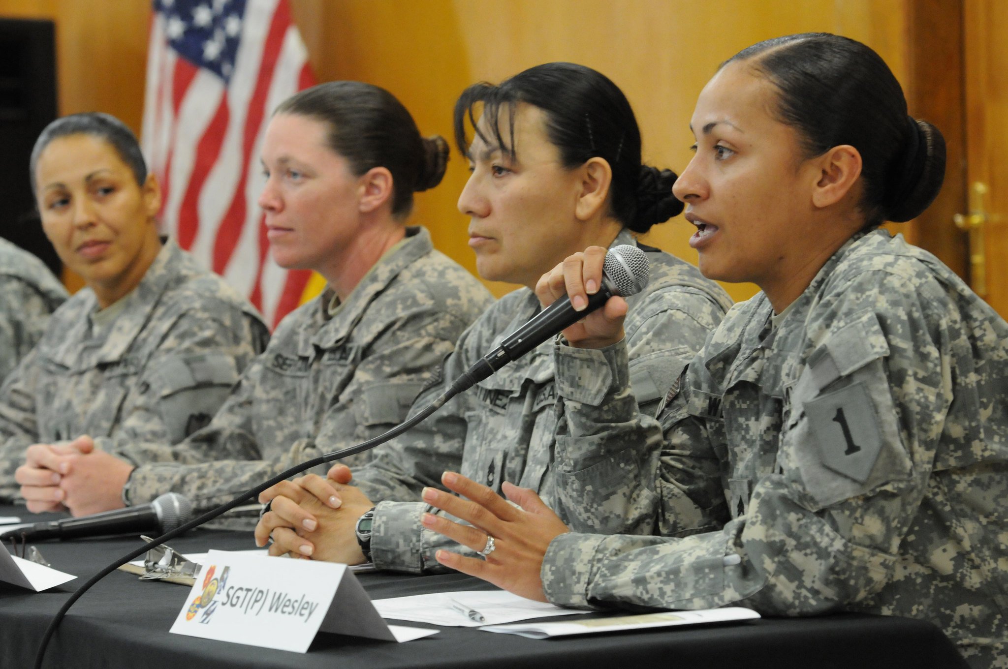 Interactive discussion on the theme of "Women Serving in Combat"